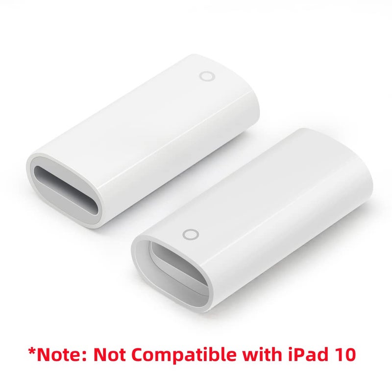 COOYA Pencil Adapter Compatible with Apple Pencil 1st Gen Generation, 2-Pack iPencil Charger Connector for Lightning Charging Adapter for iPad Pro Air - Image 2